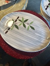 Vintage 1950's China, Stetson Hand Painted Platter 13.5  