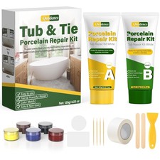Ceramic Tile Repair Kit White, Quadence Waterproof Bath Enamel Repair Kit Shower
