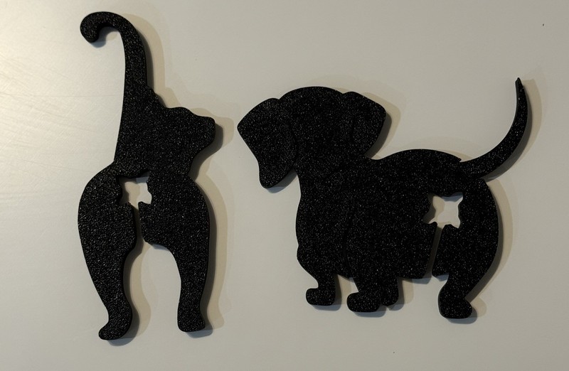 Bread clips cat and dog 3D prints