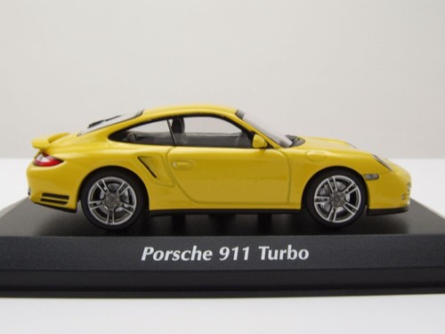 Porsche 911 Turbo 2009 Amarillo Coche De Modelo 1:43 Maxichamps - Imagen 4 de 9