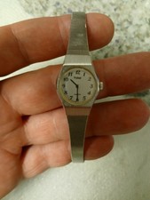 Vintage Ladies Silver Tone Pulsar Quartz Watch New Battery