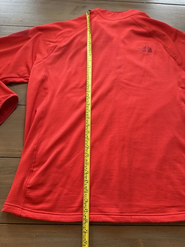 North Face Borod Jacket Men XXL Grid Fleece Full Zip Hiking Gorpcore Outdoor Red - Picture 9 of 10