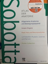 Friedrich Paulsen / Sobotta Atlas der Anatomie, 3 Bände + Lerntabellen + Pos ...