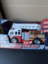 Fire Truck With Realistic Sounds, Flashing Lights And Motorized Driving