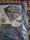 Tarp 5 MIL -All Purpose Weather Resistant - 8 Ft  x 10 ft. -Blue HFT — photo 4