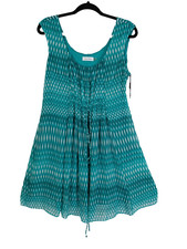 Calvin Klein Lagoon Multi Dress Womens 12P Sleeveless Vacation Travel Career