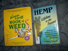Scratch & Sniff Book of Weed Cannabis & Vintage Hemp Chris Conrad Marijuana Weed