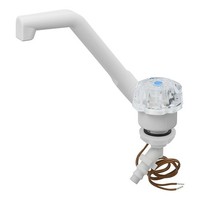 Kalt-Wasserhahn De Luxe 12V Ø20 Mm – Klappbar, Weiß, FüR Wohnmobil & Boot