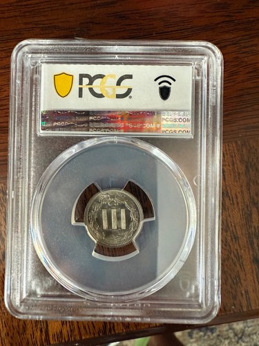 1889 3 Cent Nickel Three Cent 3c Very Rare Date PCGS MS64 - Picture 3 of 4