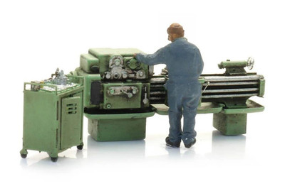 Artitec 387.660 - 1:87: Drehmaschine mit Figur - NEU + OVP