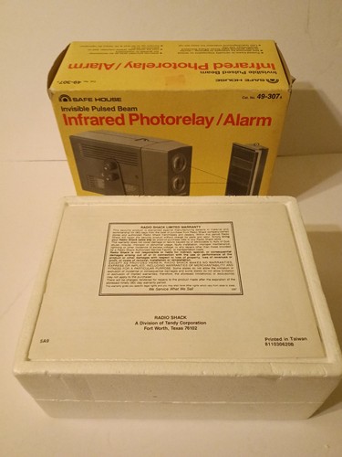 49-307A Safe House Radio Shack Invisible Pulsed Beam Infrared Photorelay Alarm - Imagen 3 de 11