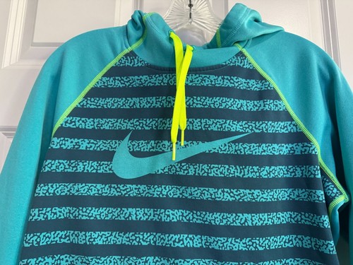 Nike Therma-Fit All Time Hoodie Sweatshirt 684674 Mezzo Teal Green Women's M - Picture 3 of 7