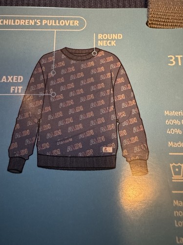 Brandneu Aldi Gear Aldi Kinder Pullover Sweater Größe M - Bild 3 von 4
