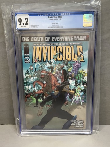 Invincible #100 (2013, Image Comics) CGC 9.2 White! Walker Variant!!