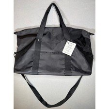 Coach Fragrance Black Nylon Weekend Bag Travel Duffel Gym Bag New with Tag
