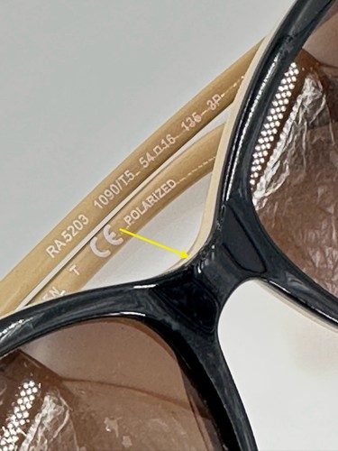 Ralph Lauren RA5203 1090/T5 54-16-135 3P Black/Gold Frames (C5-07) - Picture 18 of 18