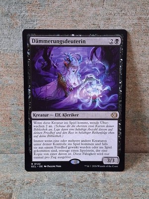 Magic Dämmerungsdeuterin Rare Kreatur Elf Kleriker Lorwyns Finsternis Deutsch NM
