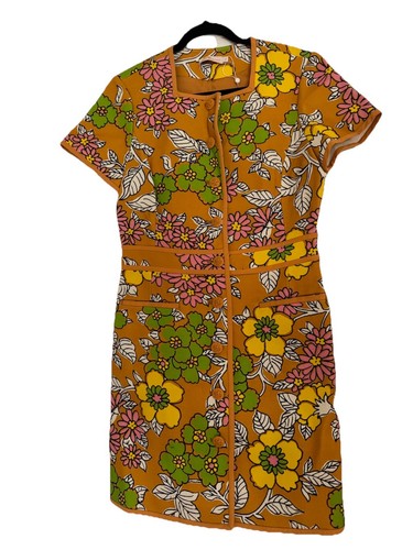 TORY BURCH Wallpaper Buttoned Mini Dress NWOT Sz 10 - Picture 4 of 10