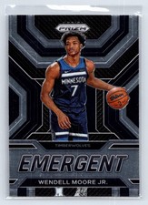 2022-23 Panini Prizm #23 Wendell Moore Jr. Emergent Minnesota Timberwolves
