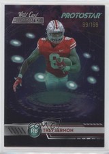 2021 Wild Card Alumination Protostar Teal /199 Trey Sermon #PS-21 Rookie RC. rookie card picture