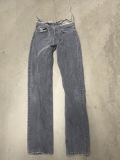 Vintage Levis 501 Jeans 27  tag 29 Black 80s USA Made distresse