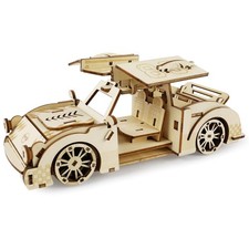 3D Wooden Puzzle for Adults, DIY Cool Sports Car Building,Mechanical Model Ca...