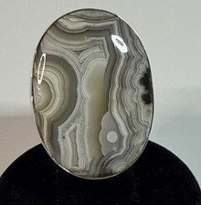 Crazy Lace Agate 925 Sterling Silver Ring Size 7 NWT