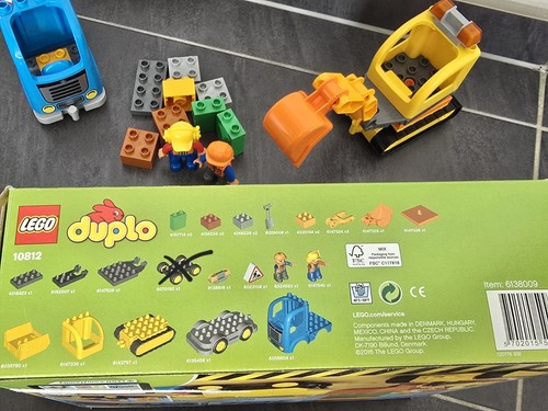 LEGO DUPLO: Bagger & Lastwagen (10812) Baustelle Bauarbeiter Kipper - Bild 4 von 4