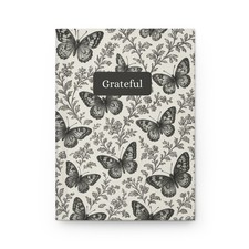 Butterfly Toile Design Hardcover Manifestation, Dream Journal.