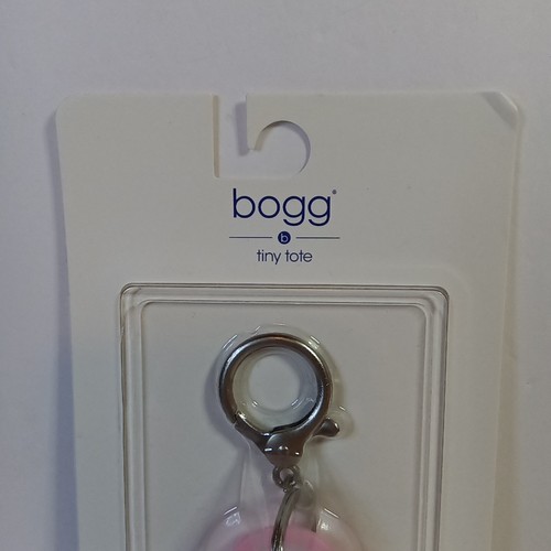 New In Package 2" BOGG Bag Tiny Tote Keychain Clip-on Bag Charm PINK - Picture 3 of 5