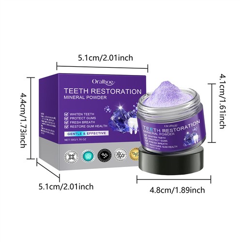 Dental restoration mineral powder, Whitening ,Natural Niacinamide Toothpaste - Picture 23 of 27