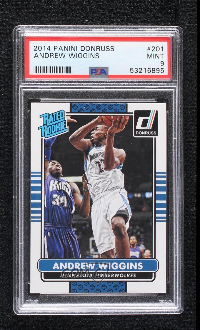 2014-15 Panini Donruss Rated Rookies Andrew Wiggins #201 PSA 9 MINT 1o3f