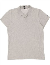 ADIDAS Mens Polo Shirt Medium Grey BE12