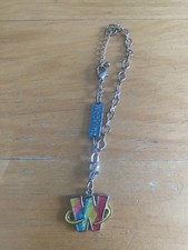 Vintage 7&rdquo; GUC Webkinz Charm Bracelet With W Letter Charm