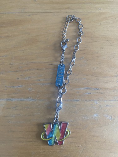 Vintage 7” GUC Webkinz Charm Bracelet With W Letter Charm