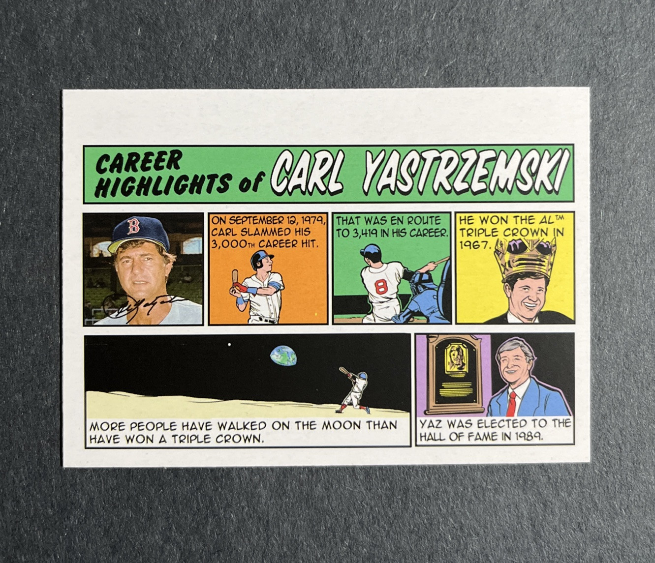 2022 Topps Heritage High Number 1973 Topps Comics Carl Yastrzemski #73TC-40 HOF