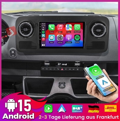 4+64GB Carplay Android14 Für Benz Sprinter W907 2019-2023 Autoradio GPS Navi 10''