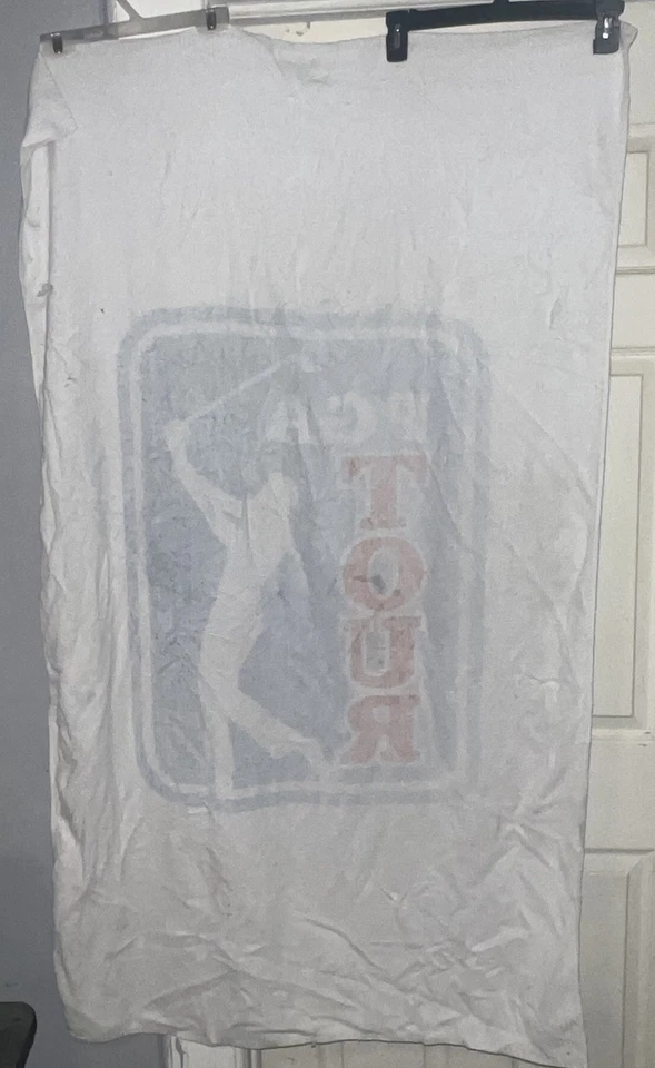 Toalla de baño de playa vintage PGA Tour golf logotipo abierto toalla blanca/roja/azul Foto 2 de 2