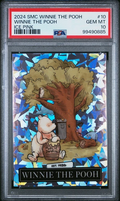 2024 Saturday Morning Cards SMC Winnie The Pooh #10 Ice Pink /10 PSA 10
