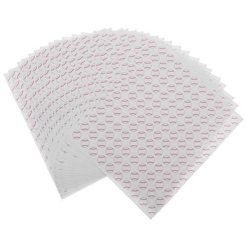 20 Sheets Baseball-Etikettenaufkleber Sportwasserflaschenaufkleber - Afbeelding 11 van 12