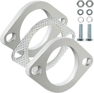 2 Bolt 2.25 inch/60mm Exhaust Flange Connection Kit inch 2 Blot 