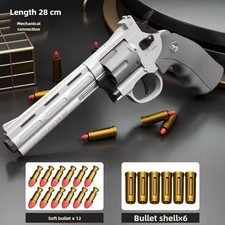ZP5 Revolver Soft Bullet Toy Gun 357 Simulation Pistol with Ejection Action