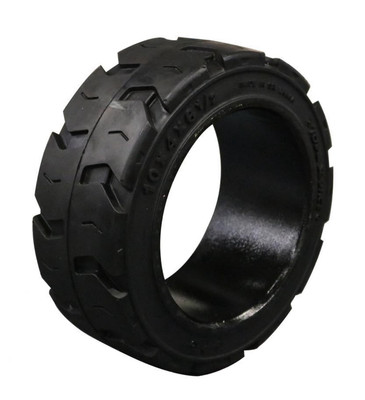 FORKLIFT TIRE - 10 X 4 X 6.5 TRACTION TOTAL SOURCE PRESS ON BLACK