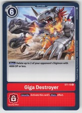 Giga Destroyer Common Starter Deck 01: Gaia Red ST1-15 C LP