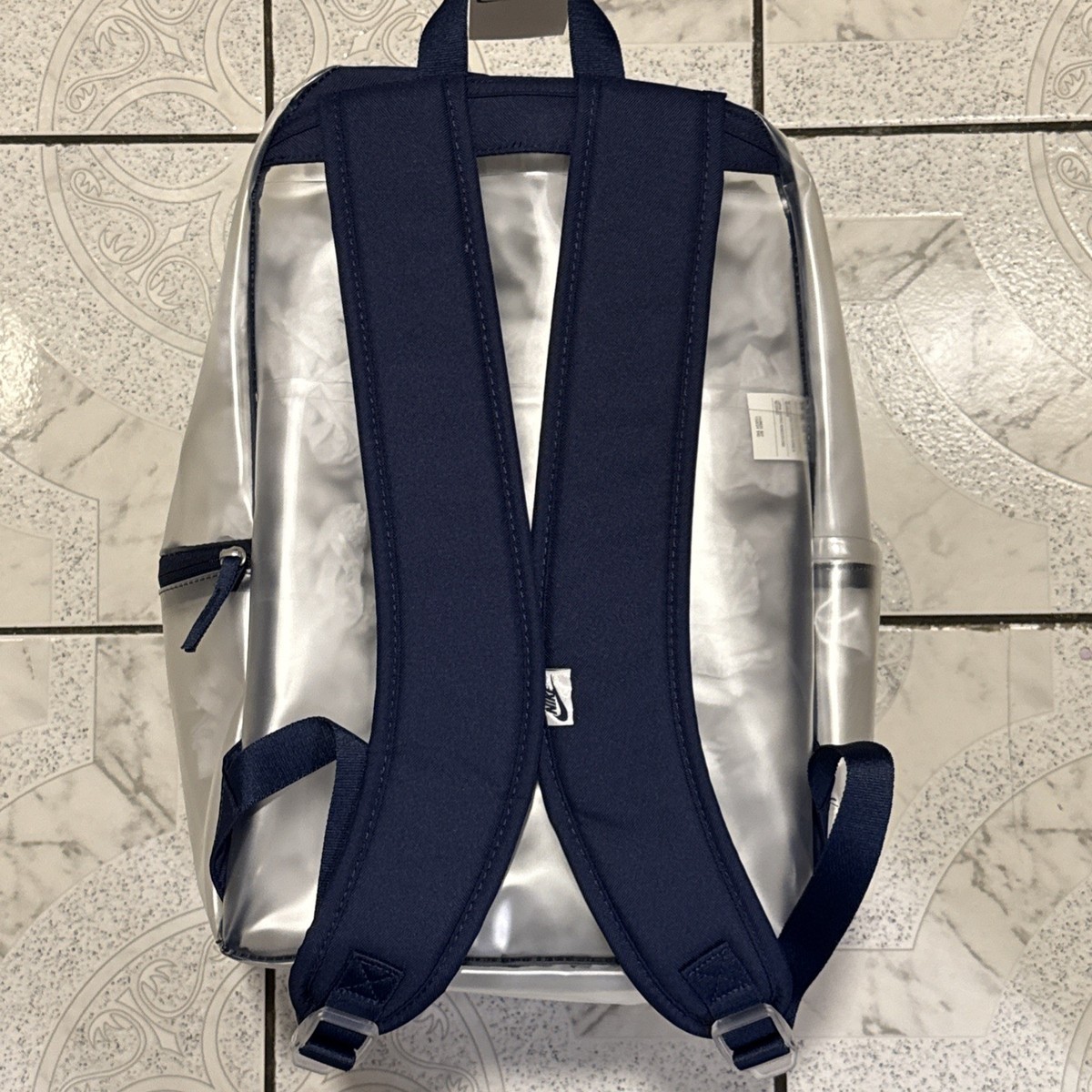 New Nike Heritage Crystal Backpack (25L) Clear Navy Blue HV8920