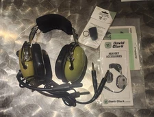 David Clark H20-10 Headset with GA-Dual Plugs