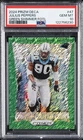 2024 Panini Prizm Deca Football Green Shimmer FOTL Julius Peppers #47 PSA 10