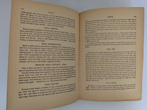 1905 Presidential Cookbook Adapted from White House Cook Book ANTIQUE Hardcover - Picture 11 of 11