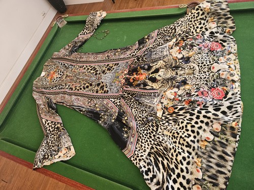 CAMILLA Embellished Boho Silk Dress Size XS (#6) - Picture 12 of 23