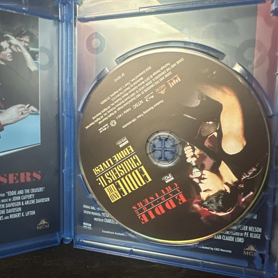 Eddie and the Cruisers (1983) / II: Eddie Lives! (1989) (Blu-ray 2015 VG) - Image 2 of 2